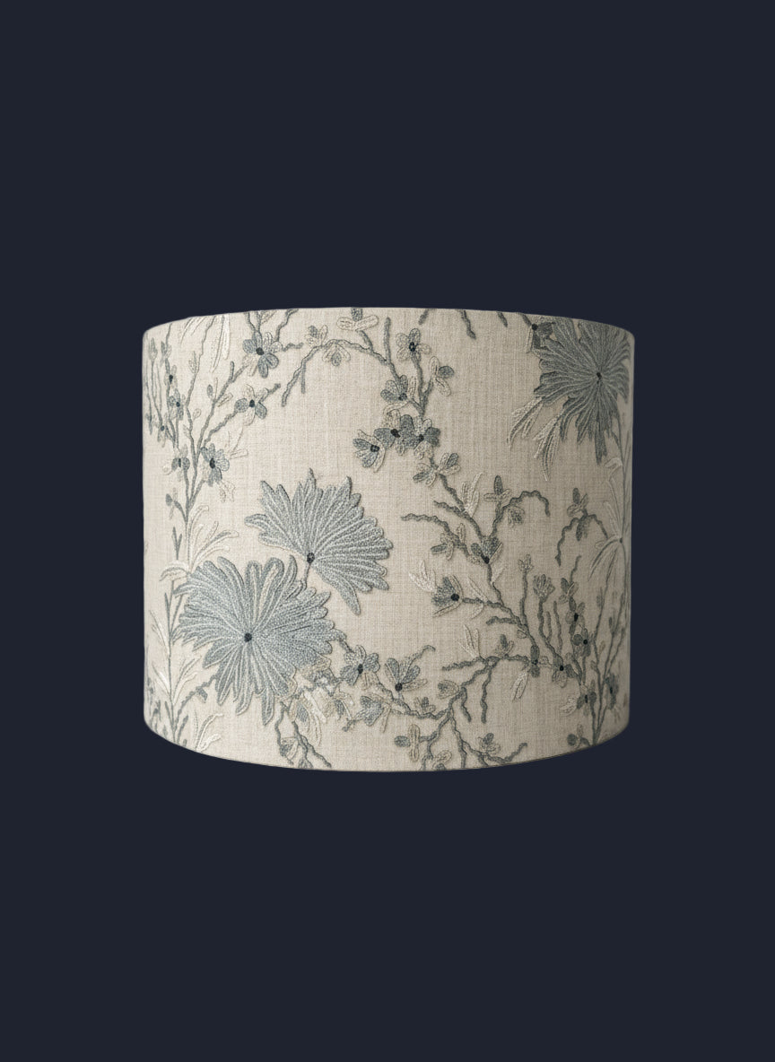 Zinnia Blue Lampshade