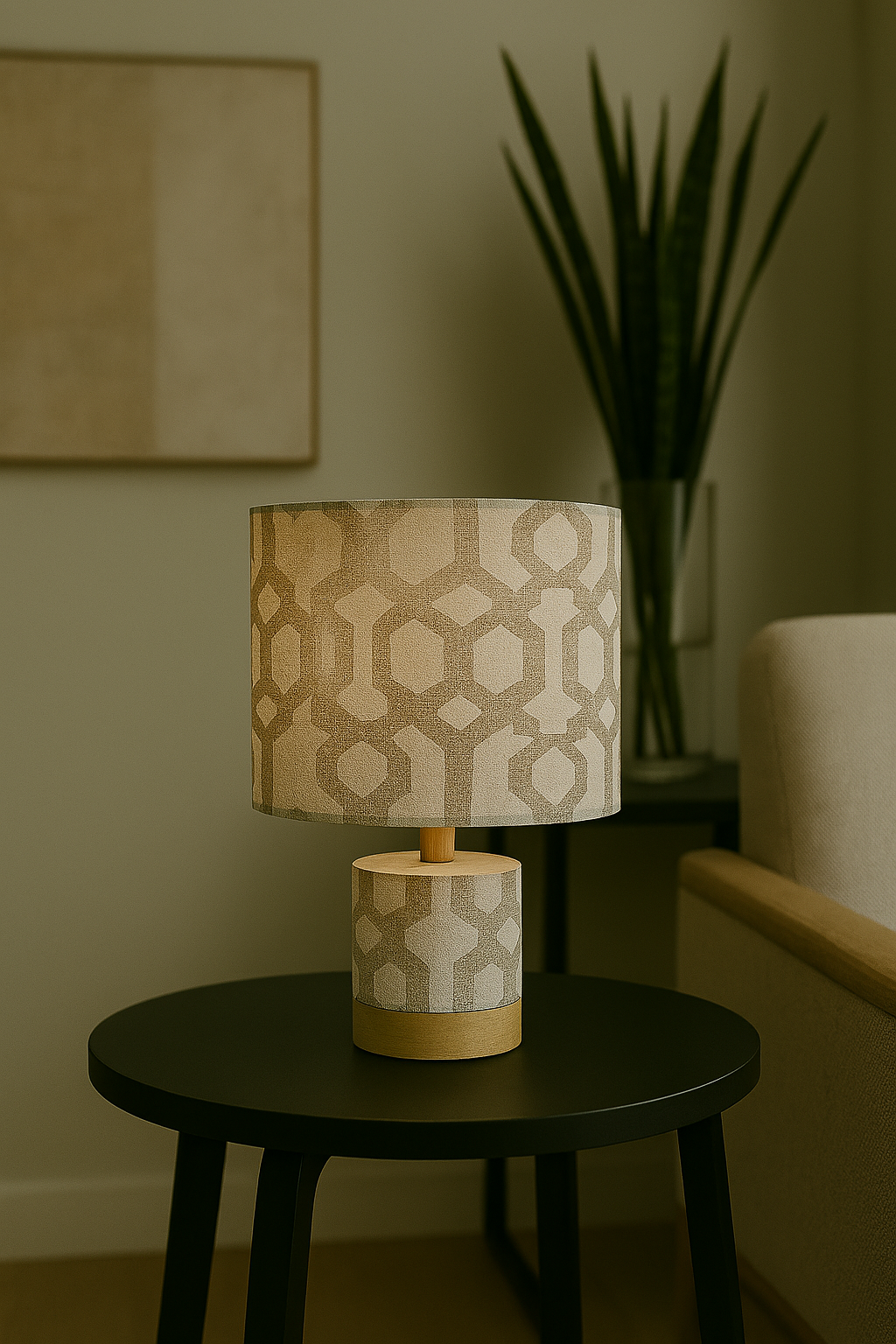 Sienna Shine drum Lampshade - Handmade in Australia - Maurice Kain