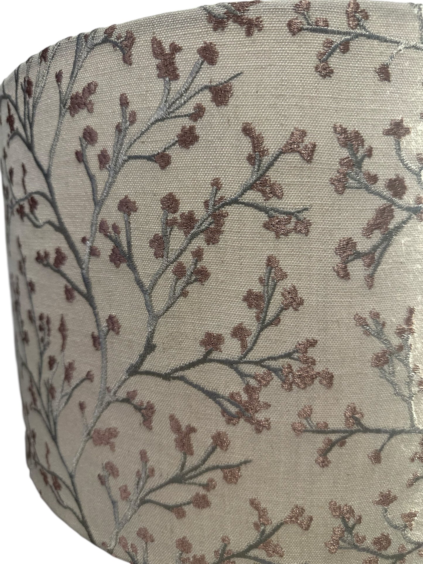 Dusky Elegance embroidery drum lampshade