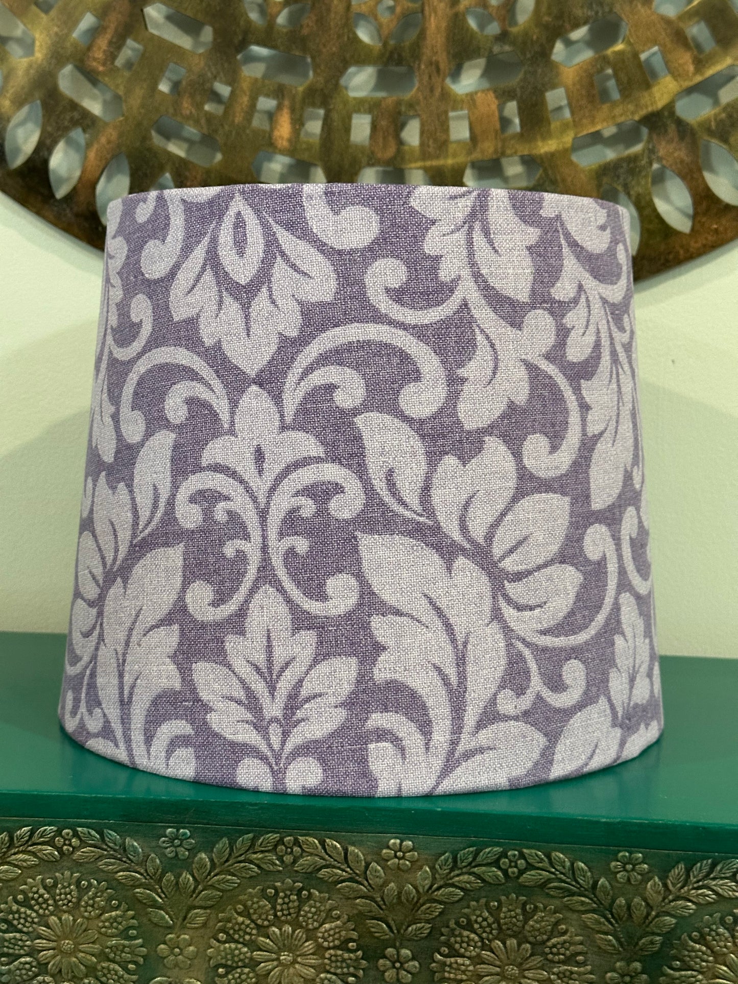 Lavender Grove Empire Lampshade - Handmade Lighting in Purple Botanical