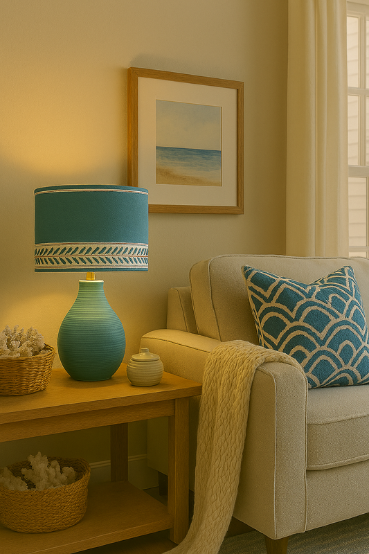 Seaside Coastal drum Lampshade