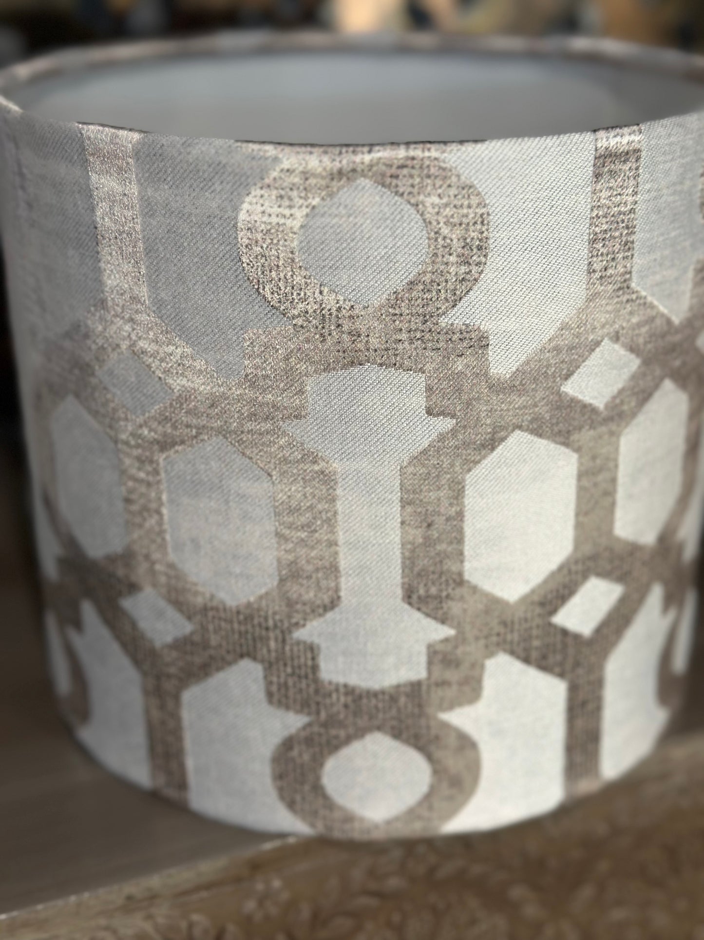 Sienna Shine drum Lampshade - Handmade in Australia - Maurice Kain