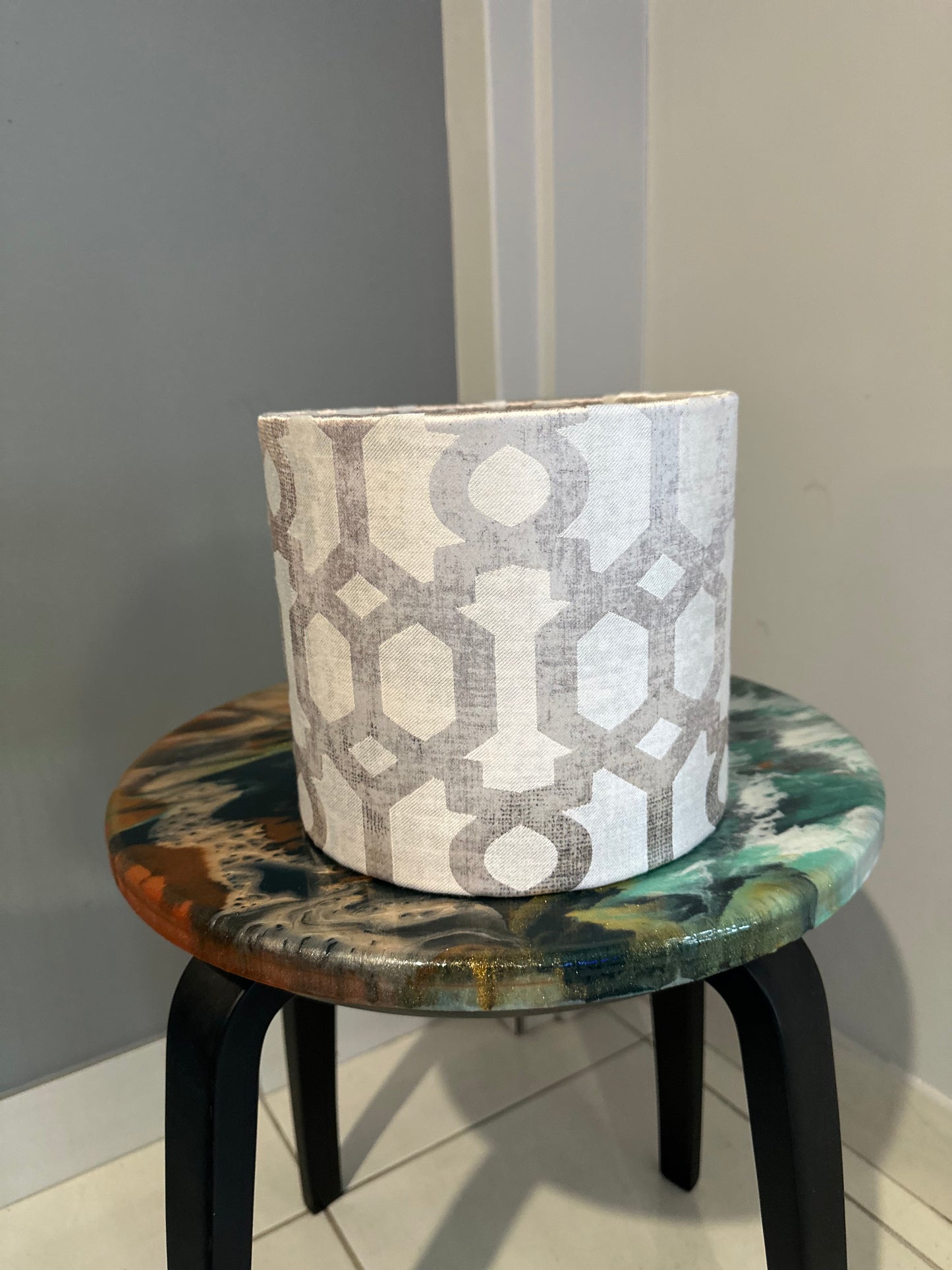 Sienna Shine drum Lampshade - Handmade in Australia - Maurice Kain