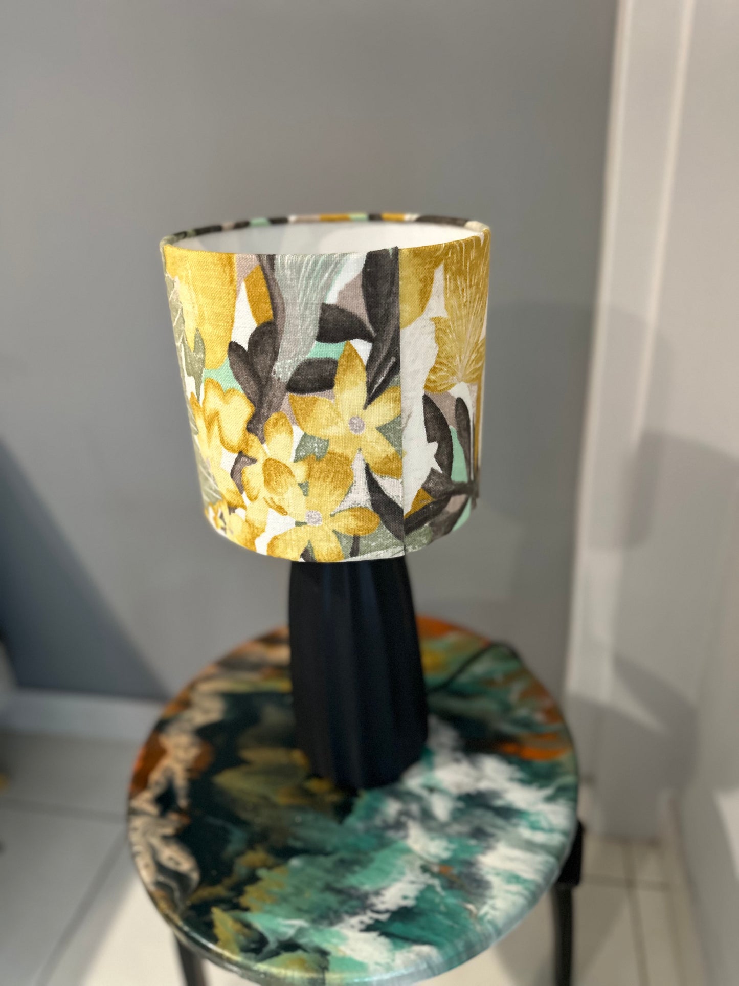 Amber Citrus drum Lampshade