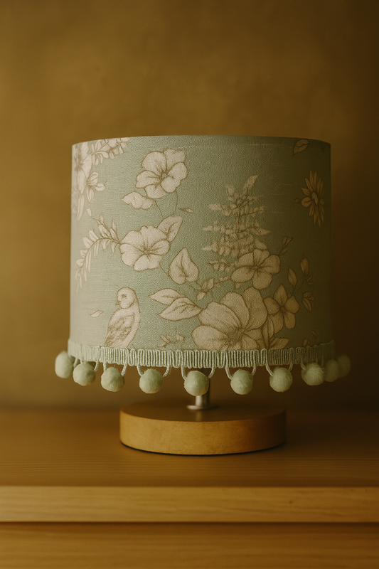 Mint Whisper drum lampshade