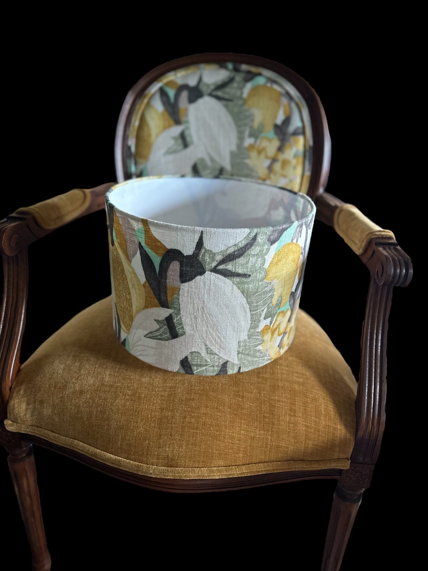 Amber Citrus drum Lampshade