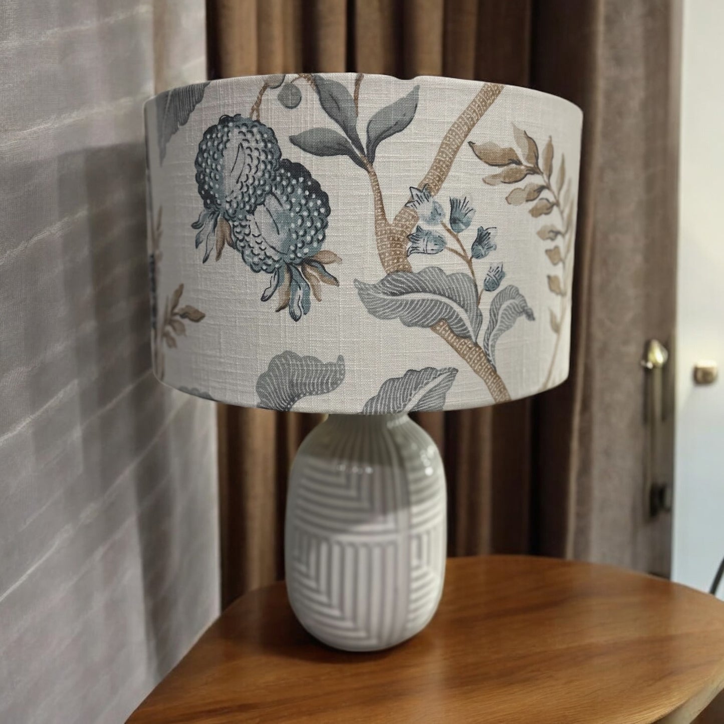 Rain double side drum lampshade