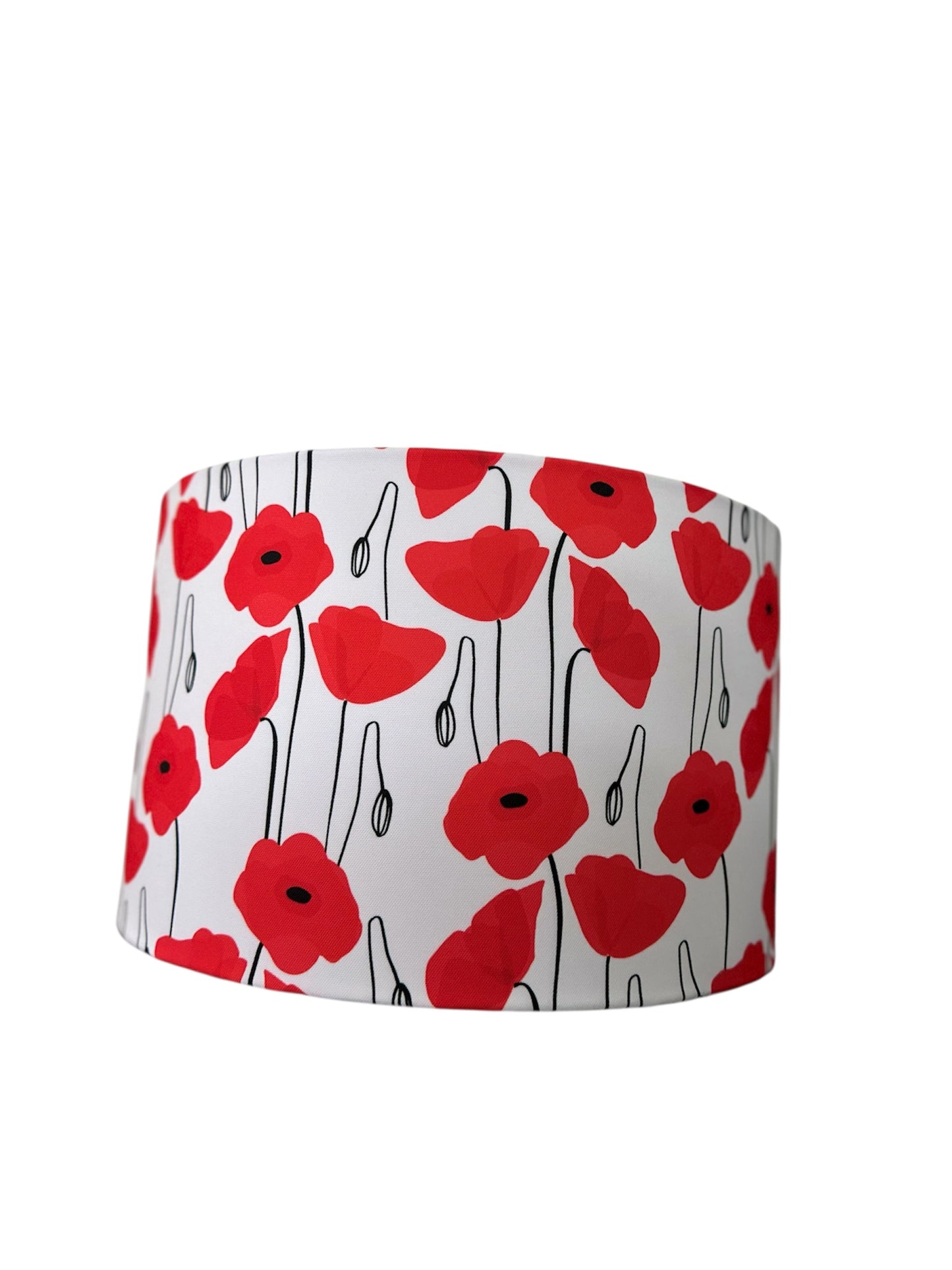 Poppy Bloom Drum Lampshade