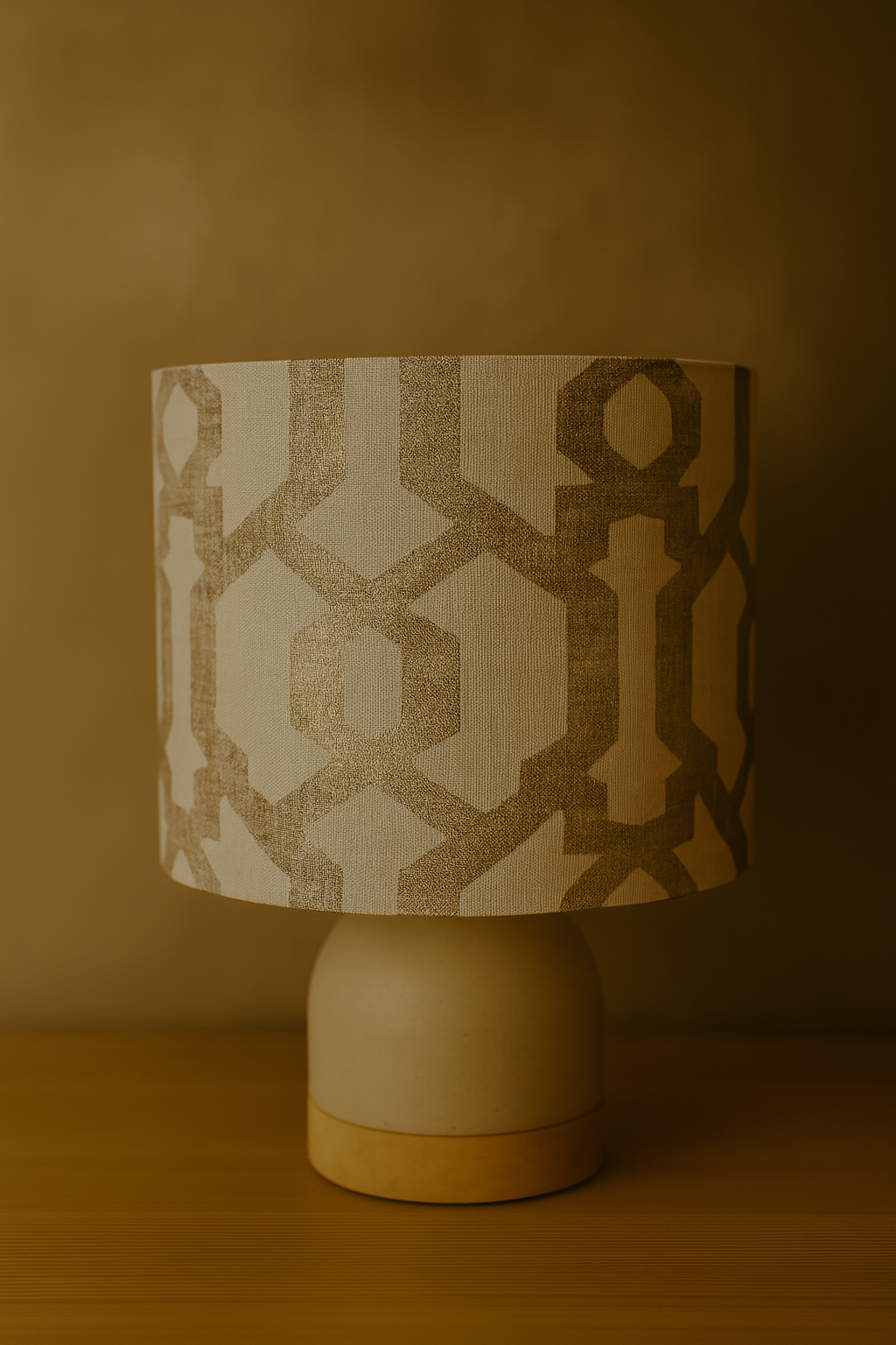 Sienna Shine drum Lampshade - Handmade in Australia - Maurice Kain