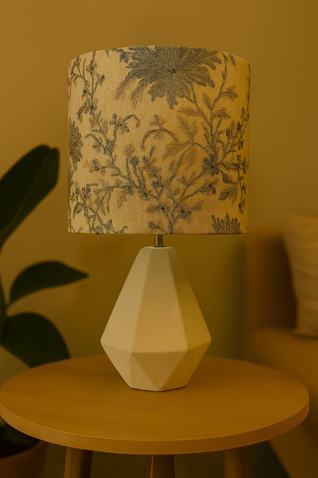 Zinnia Blue Lampshade