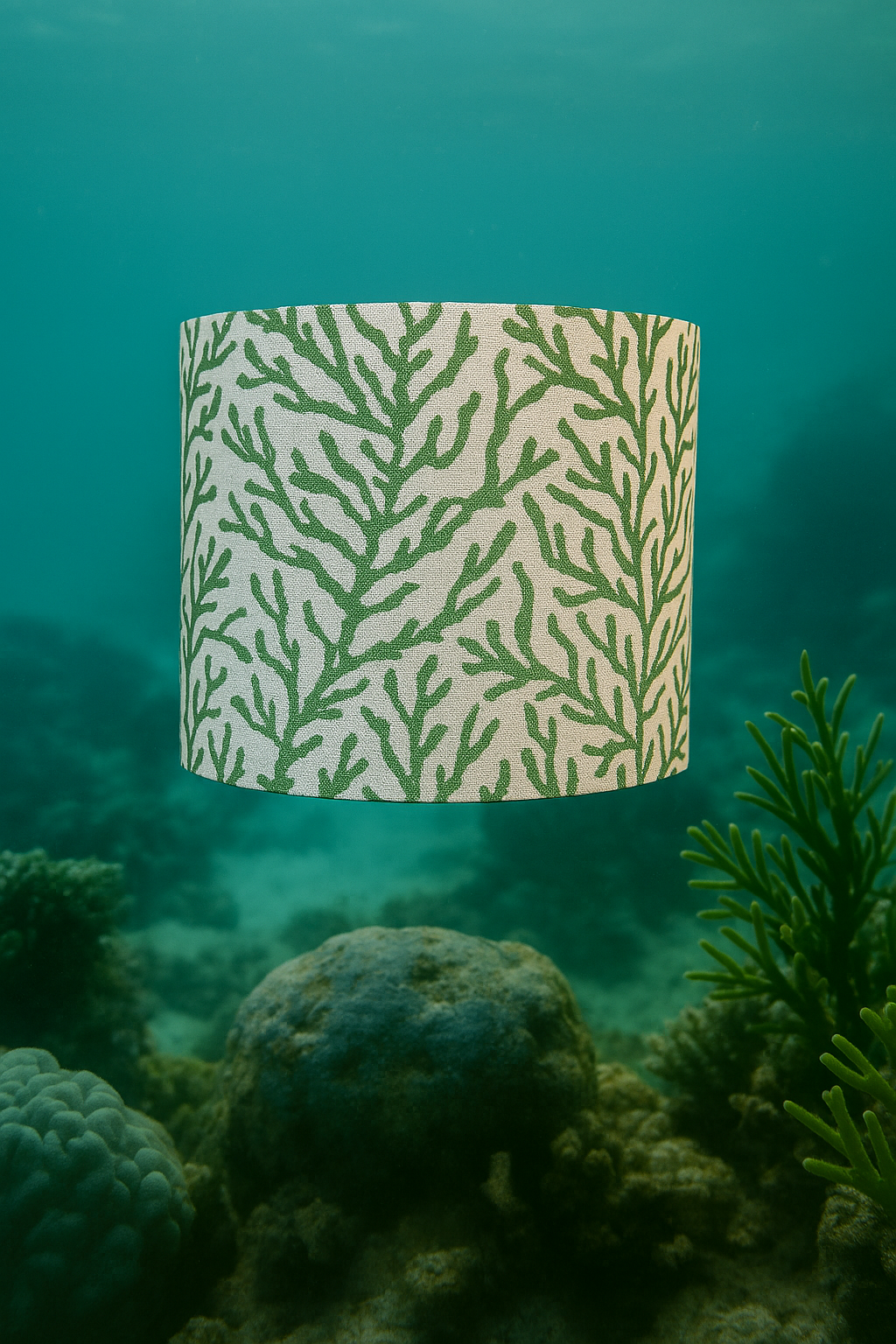 Coral reef drum Lampshade