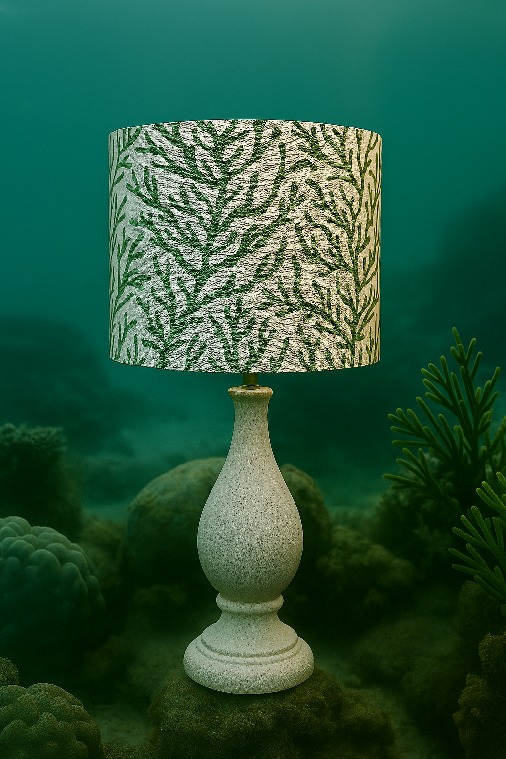 Coral reef drum Lampshade