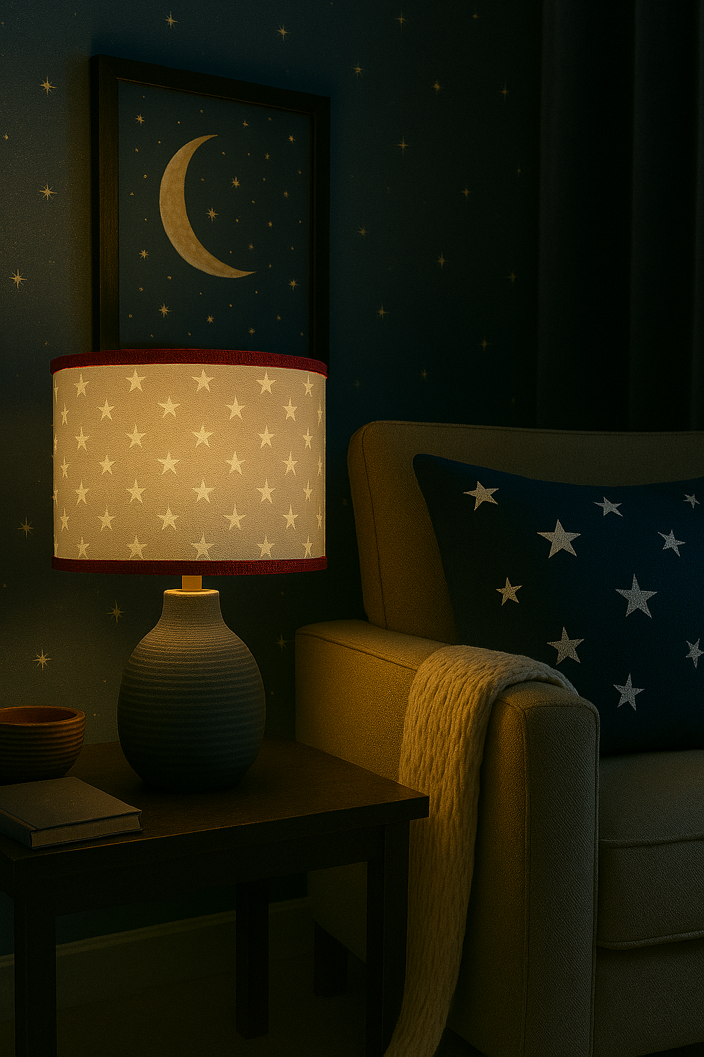 Cosmic Serenity drum Lampshade