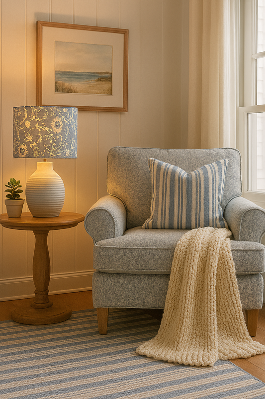 Cottage Garden drum Lampshade