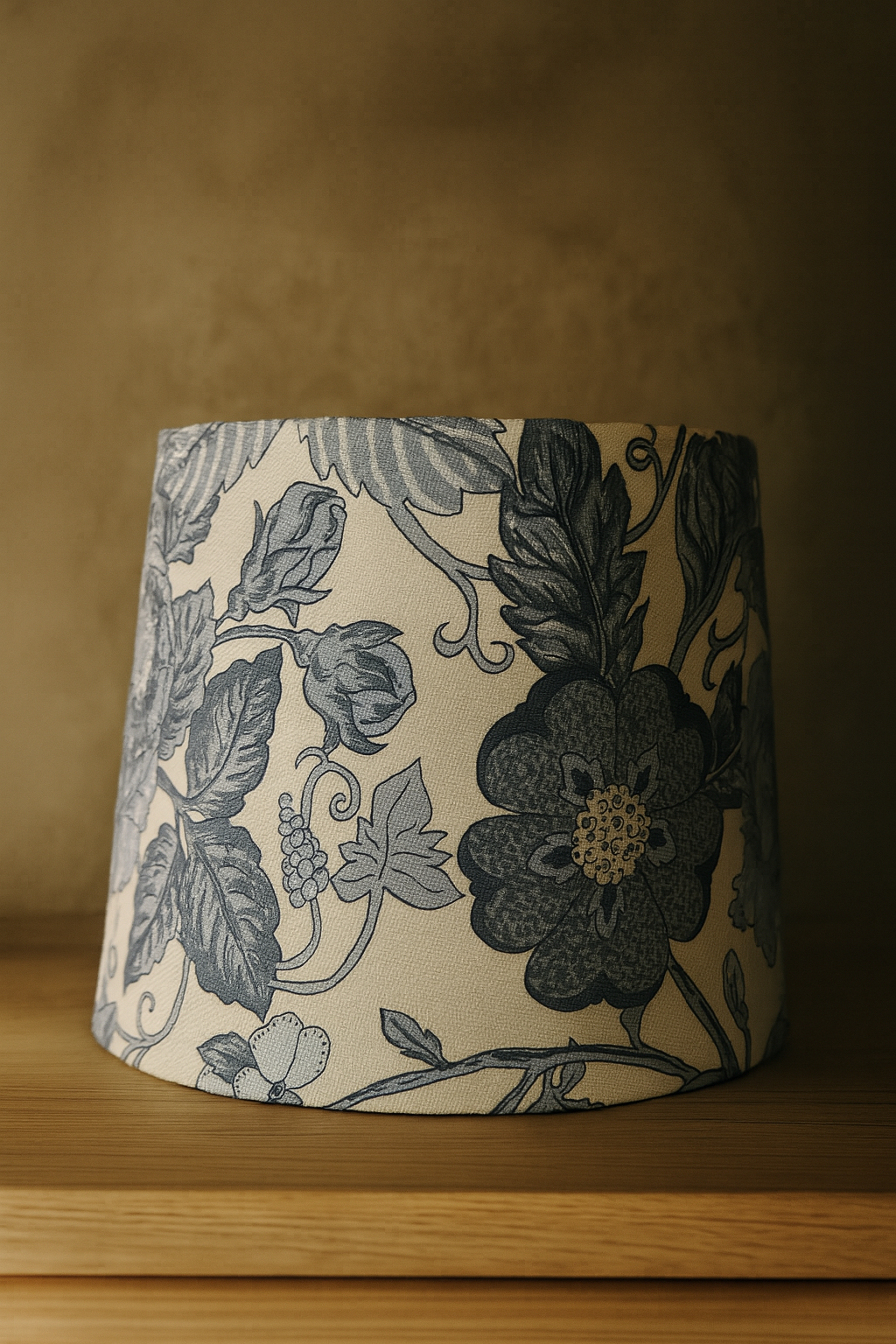 Hampton Serenity empire Lampshade - Handmade coastal Lighting in White and Blue